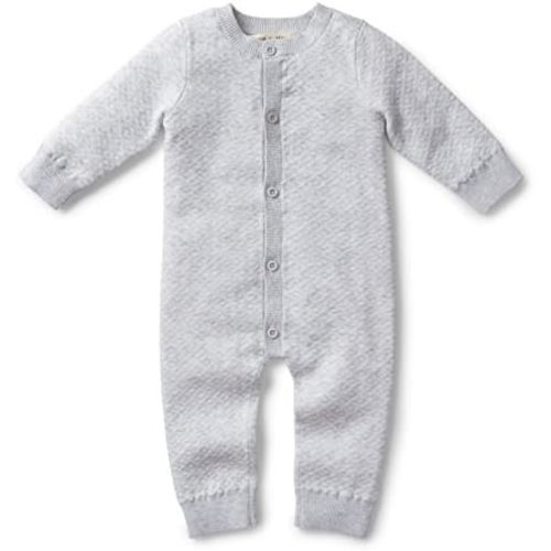 Hope & Henry Baby Organic Cable Knit Sweater Romper