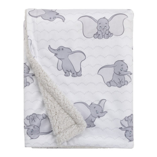 Disney NoJo Disney Dumbo Baby Blanket with Sherpa Back | Wayfair