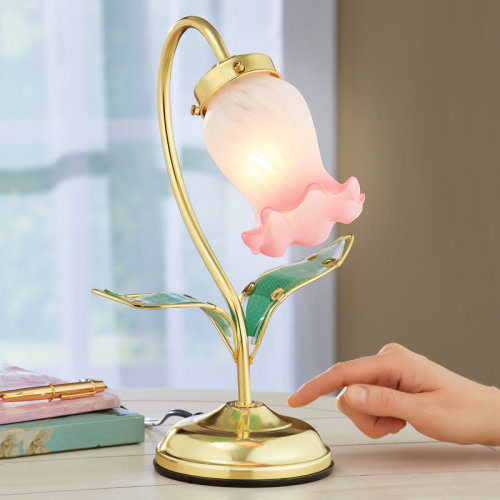 House of Hampton® Damika 13'' Gold Desk Lamp & Reviews | Wayfair