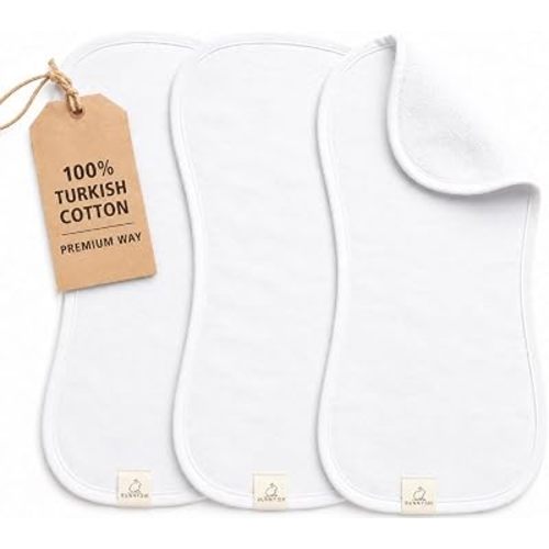 Burp Cloths 3 Pack – Turkish Cotton, Absorbent