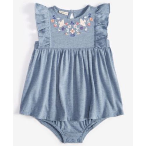 Baby Girls Nordic Embroidered Skirted Sunsuit, Created for Macy's