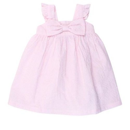RuffleButts Baby Flutter Bow Woven Dress