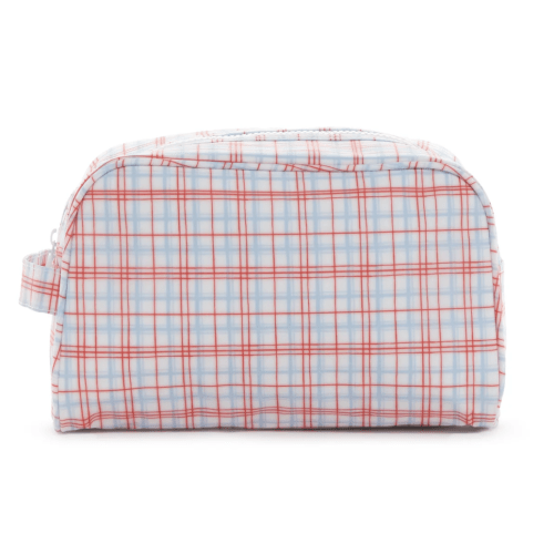 TRVL Stowaway Toiletry Bag - Classic Plaid Red
