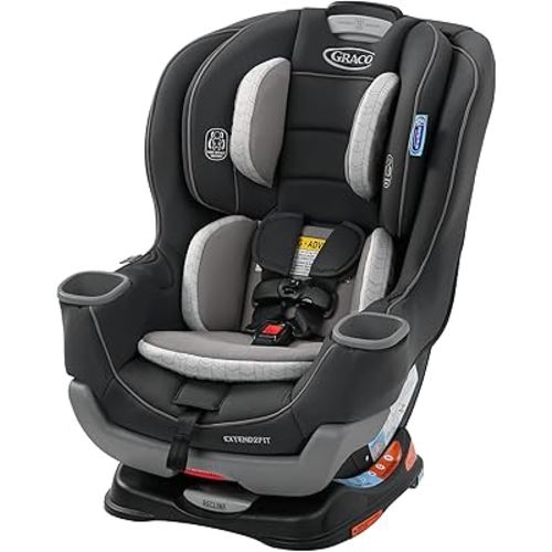 Graco Extend2Fit Convertible Baby Car Seat, Rear and Forward Facing, Adjustable Extension Panel for Extra Legroom, Redmond