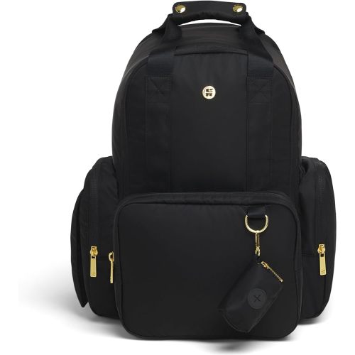 HUGGIES Unisex-adult Signature Hug Pack Diaper Backpack, Black, One Size