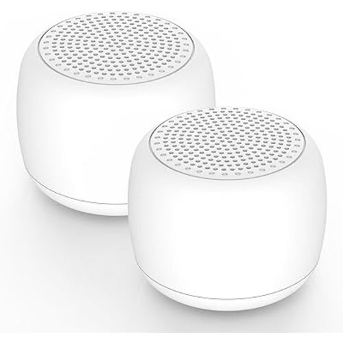 Babelio White Noise Sound Machine for Adults Kids Baby, Mini, 15 Non-looping Sounds, Timer, Memory Function, Easy to Pocket and Travel White 2 Pack