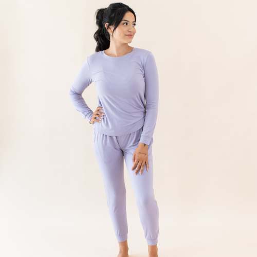 Women's Jogger Pajama Set in Taro | Kyte Baby