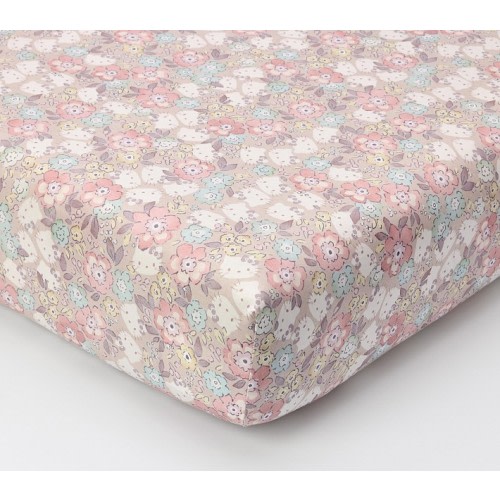 Heritage Hello Kitty Organic Cotton Crib Fitted Sheet