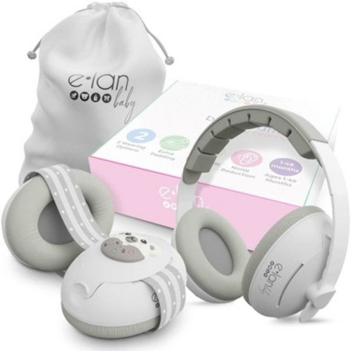 Elan Baby 2-1 Ear Muffs for Baby Ear Protection, Super Lightweight with Ultra Soft Fabric to Prevent Irritation, Protecting Little Ears Everywhere