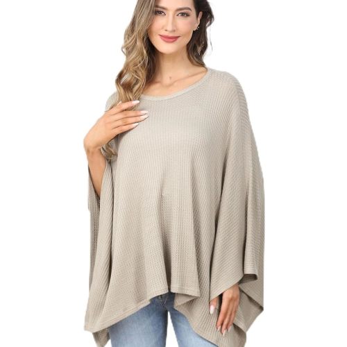 Knit Nursing Cover for Baby Breastfeeding, Cozy Swaddle, Breathable and Soft, Wide Neck with Stretch for Easy View (Grayish Green)