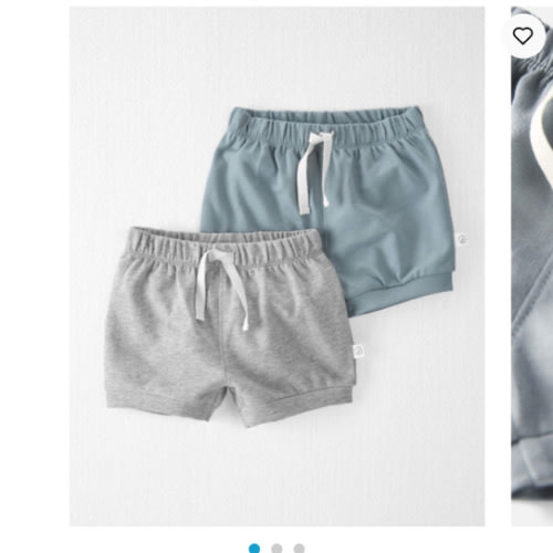 Baby 2-Pack Organic Cotton Shorts