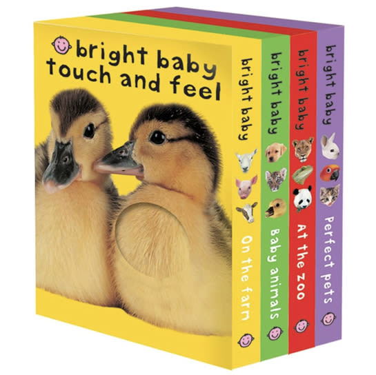 Boxed Set (Bright Baby Touch and Feel): On the Farm, Baby Animals, At the Zoo and Perfect Pets