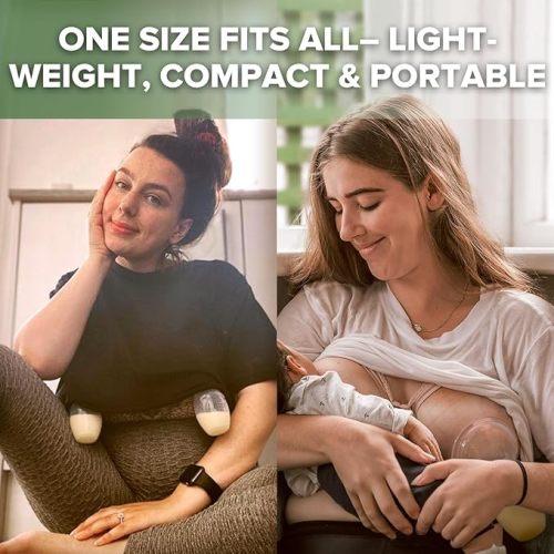 haakaa Manual Breast Pump for Breastfeeding, Silicone, Clear 4oz/100ml