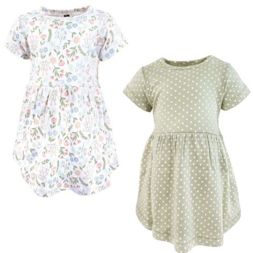 Luvable Friends Hudson Baby Short-Sleeve Dresses 2pk