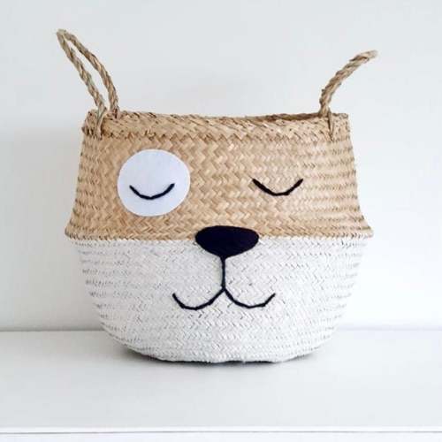 Large Dog Face Belly Basket Storage Wicker Nursery Bedroom Kids Laundry Baskets Quirky Gift Unusual Presents Baby Shower Gift - Etsy