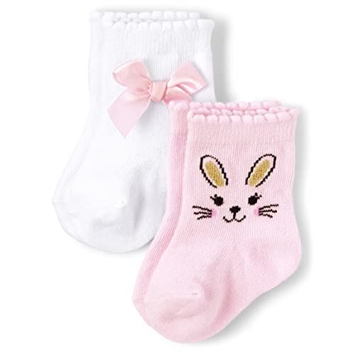 The Children's Place Baby Girls' and Newborn Midi Socks