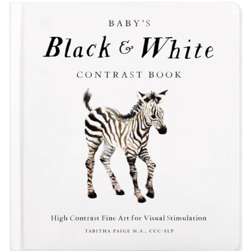 Baby's Black and White Contrast Book: High-Contrast Art for Visual Stimulation at Tummy Time (Our Little Adventures Series)