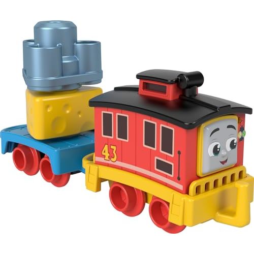 Thomas & Friends Toddler Toy My First Brake Car Bruno Push-Along Vehicle with Stacking Cargo for Preschool Kids Ages 18+ Months