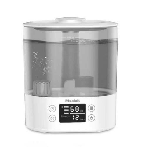 Humidifiers for Bedroom and Home & Baby - 4L Cool Mist Air Humidifiers for Plants, 26db Quiet Top Fill Air Humidifier Lasts Up to 40 Hours, Auto Shut-Off, Super Easy to Fill and Clean
