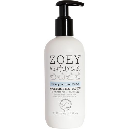Zoey Naturals Fragrance-Free Baby & Toddler Lotion – Hypoallergenic, Vegan, Gentle Moisturizer for Sensitive Skin – Non-Greasy, Paraben & Phthalate Free – 9.65 oz