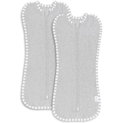 Swaddle Blanket Baby Girl Boy Easy Zipper Wrap 2 Pack Newborn Infant Sleep Sack by Comfy Cubs - Small 0-3 Months - Solid Pattern, Nomadic Blue, Azul