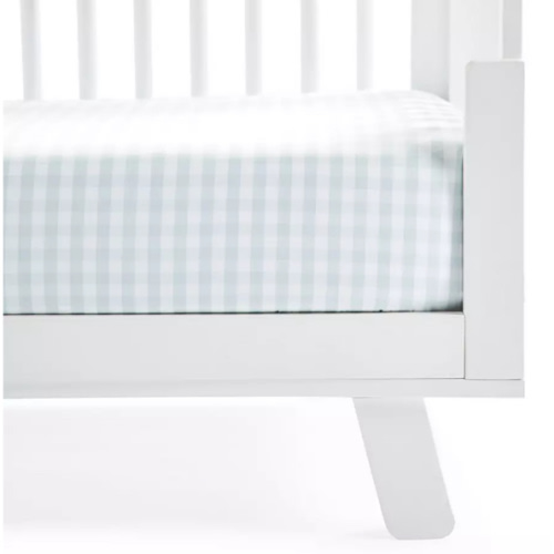 Gingham Crib Sheet | Serena and Lily (Sky Blue)