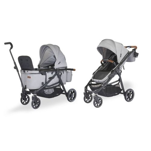 Larktale Crossover V2 All-in-one Convertible Stroller Wagon - Byron Black