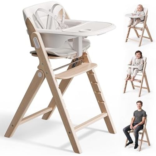 Mamazing GrowPod Pro Wooden Baby High Chair for 6 Months to 220lbs