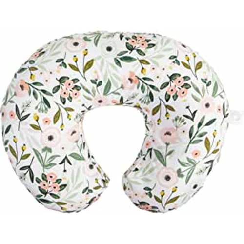 Boppy Nursing Pillow Original Support, #1 Selling Nursing Pillow Brand, Pink Garden, Ergonomic Nursing Essentials for Bottle and Breastfeeding, Firm Fiber Fill, with Removable Nursing Pillow Cover