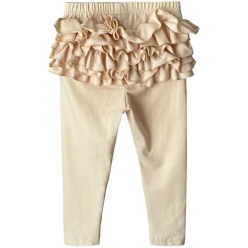 HOOLCHEAN Baby Toddler and Little Girls Ruffles Buttocks Leggings Solid Color Pants