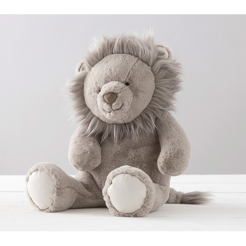 Taupe Lion Critter Plush - Medium
