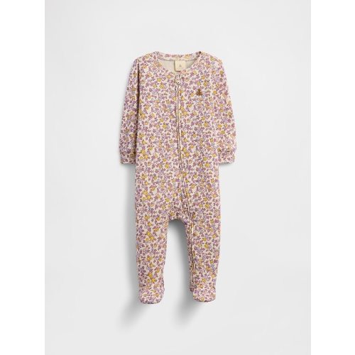 Baby Print Two-Way Zip One-Piece | Gap Factory