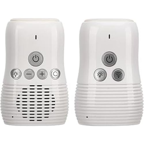 Audio Baby Monitor, 2.4GHz Two Way Talk Smart Baby Monitor, Night Light Audio Monitor for Baby Care, Noise Detection, 20 Hours Standby Time