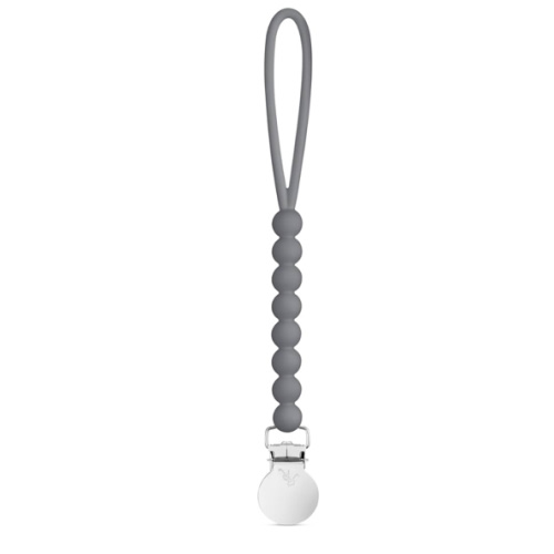 Ryan & Rose Cutie Clip 2 Pack - Pacifier Clip Holder Silicone (Judy-Steel/Judy-Ivy)