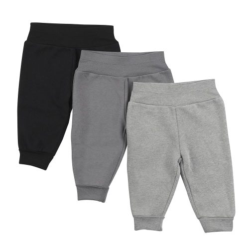 Hanes Girls Fleece Pull-on Pants 3-pack, Flexy Super Soft 4-Way Sweatpants, Stretch Joggers for Babies & Toddlers