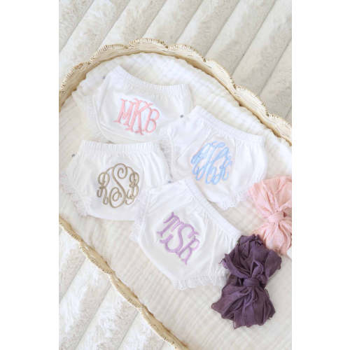 Personalized Lace Edge Bloomers