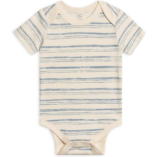 Colored Organics Unisex Newborn 100% Organic Cotton Bodysuit - Short Sleeve Infant One Piece - Baby Boy and Girl Clothing