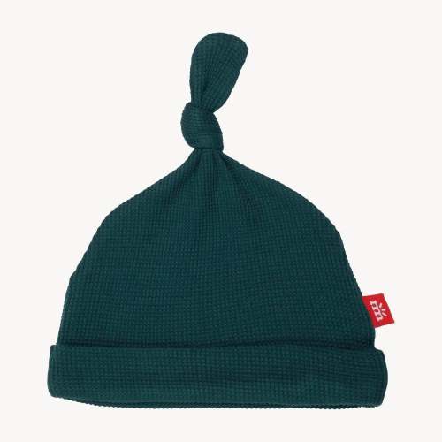 deep emerald waffle modal newborn hat – Magnetic Me