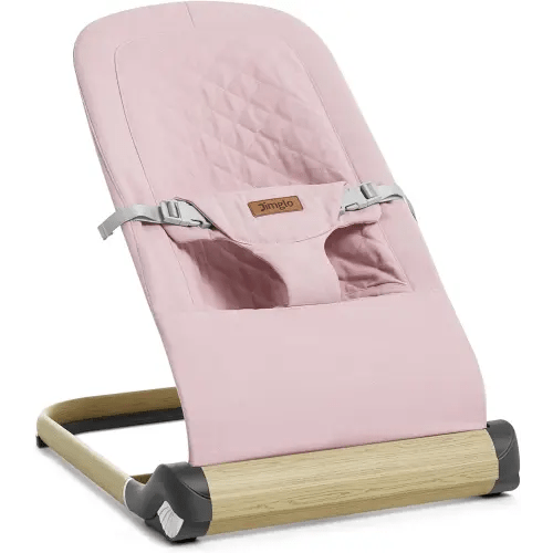 Baby Bouncer, Foldable Infant Bouncer for Babies, Portable Baby Bouncer Seat with Adjustable Height(Cotton, Pink)