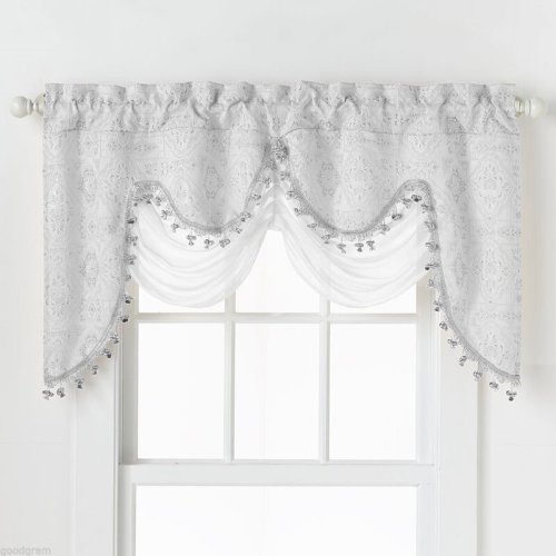 Astoria Grand Munsell Ultra Luxurious Fringed Austrian 56" Window Valance & Reviews | Wayfair