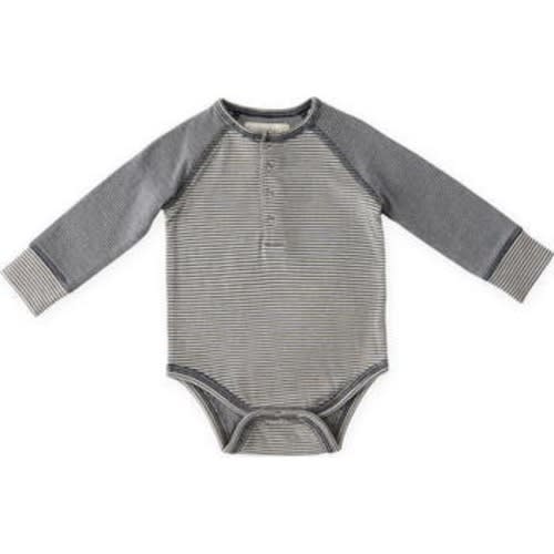 Sailor Stripe Raglan Sleeve Organic Cotton Bodysuit, 3-6M