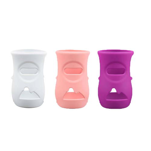 BESTSKY Baby Bottle Holder,Easy to Clean Silicone Sleeves for Avent Natural Glass Baby Bottles,Eco-Friendly and Safe Silicone Sleeves,Multicolor2