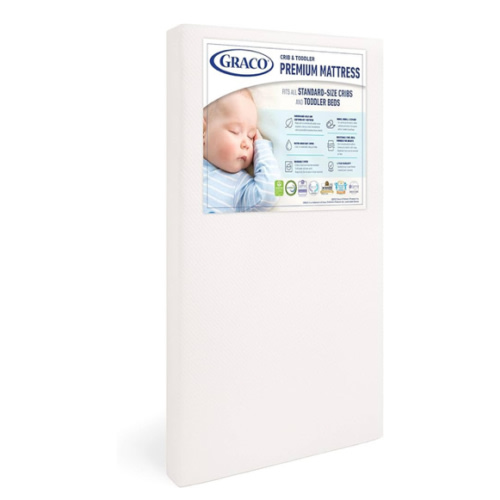 Amazon.com: Graco Premium Crib & Toddler Mattress – GREENGUARD Gold Certified & CertiPUR-US Certified, Fits All Standard Crib & Toddler Beds, Waterproof Sleep Surface, Machine-Washable Outer Cover for Easy Care