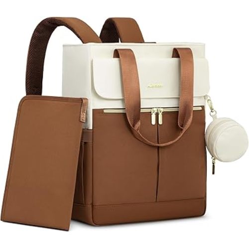 LOVEVOOK Diaper Bag Backpack,Diaper Bag Tote with Insulated Pockets,Baby Bag for Girl Boy with Changing Pad,Large Baby Diaper Bag with Pacifier Case,Anti-Theft Travel Backpack for Women