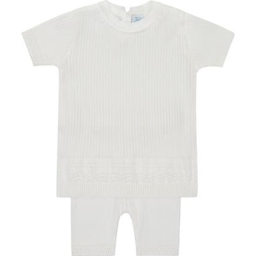 Kids' Pointelle Rib Short Sleeve Sweater & Pants Set, 6M
