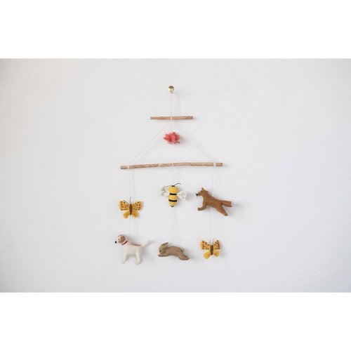 Helmsie x Creative Co-Op Animal Mobile