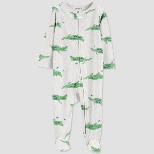 Carter's Just One You®️ Baby Boys' Gators Sleep N' Play - Gray/green 6m