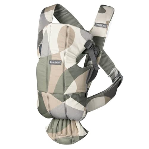 BabyBjörn Baby Carrier Mini, Cotton (1 Count (Pack of 1), Khaki/Green)