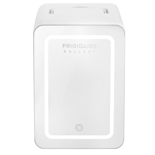 Frigidaire Gallery, 9 Can/6L Mini Cooler/Skincare Fridge, Built-In Mirror and Light, EFMIS209, White