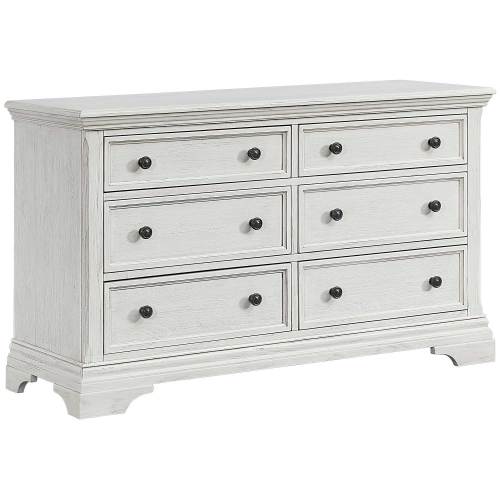 Olivia White 6 Drawer Dresser | W2228 | AFW.com